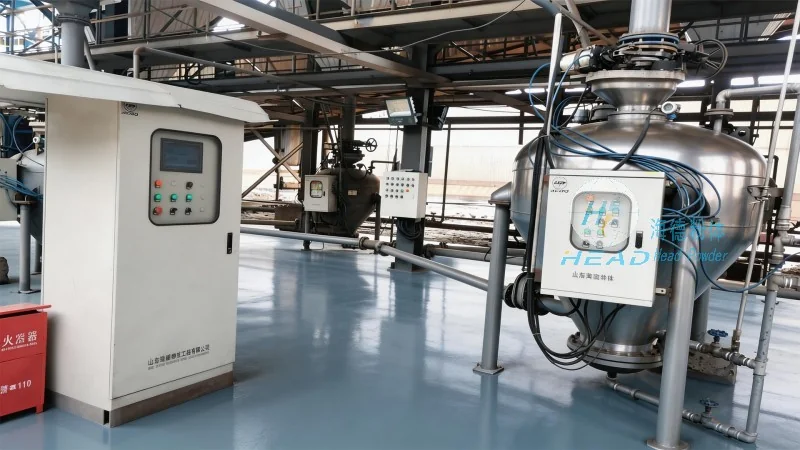 乾燥沈殿物粉末空気輸送システム